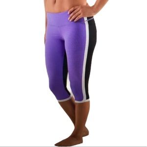 Lululemon Power Purple Ignite Crop Leggings Run 8